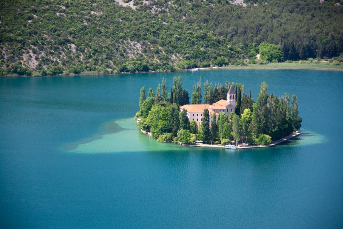 krka visovac and church croatia holidays