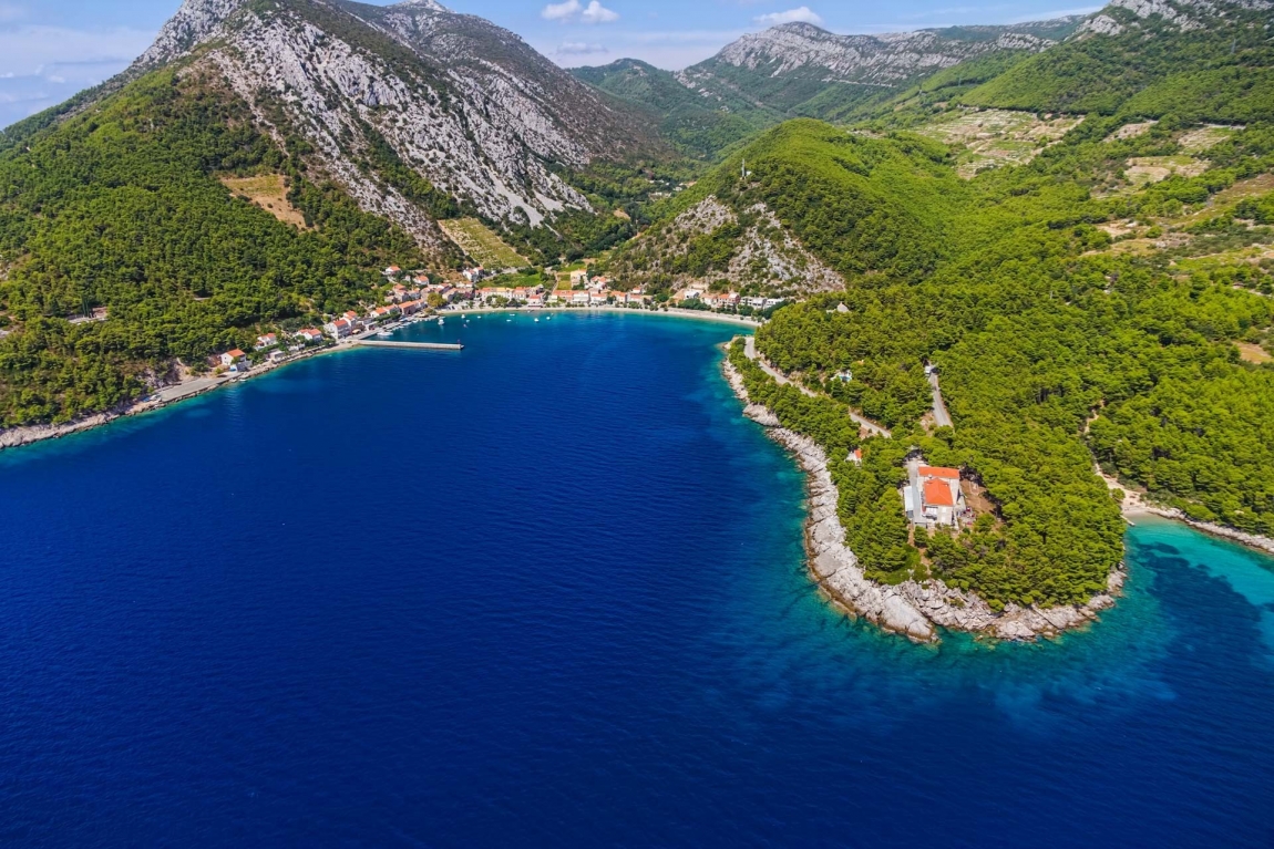 trstenik from sky croatia holidays