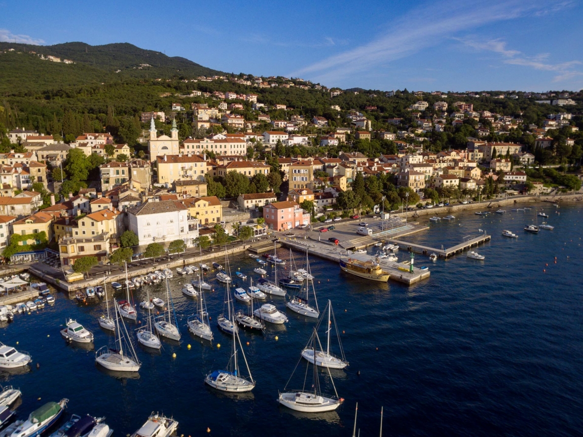 opatija harbor croatia holidays