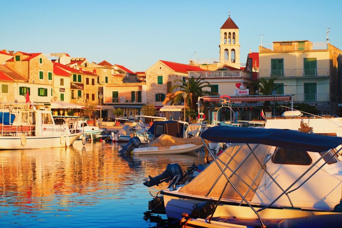 vodice harbor and sun croatia holidays