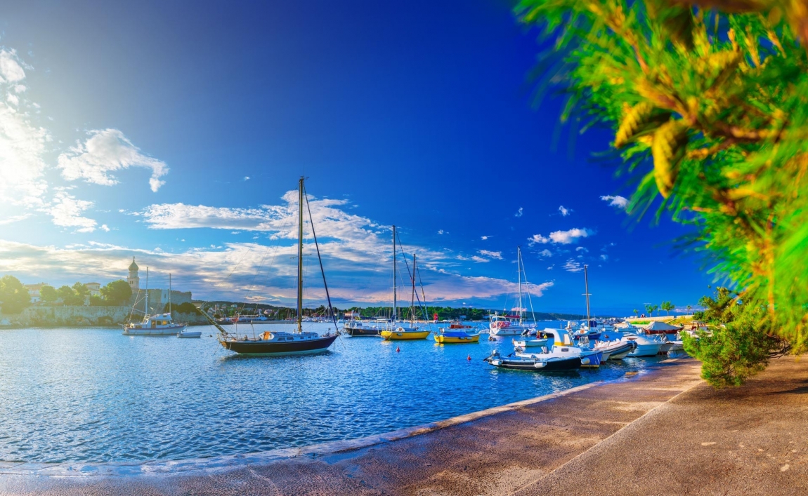 krk harbor croatia holidays